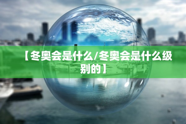 【冬奥会是什么/冬奥会是什么级别的】