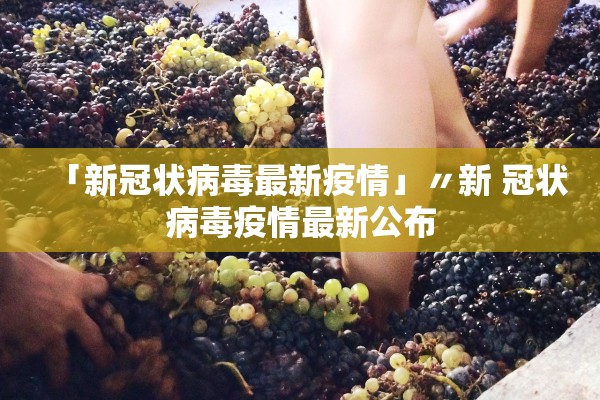 「新冠状病毒最新疫情」〃新 冠状病毒疫情最新公布