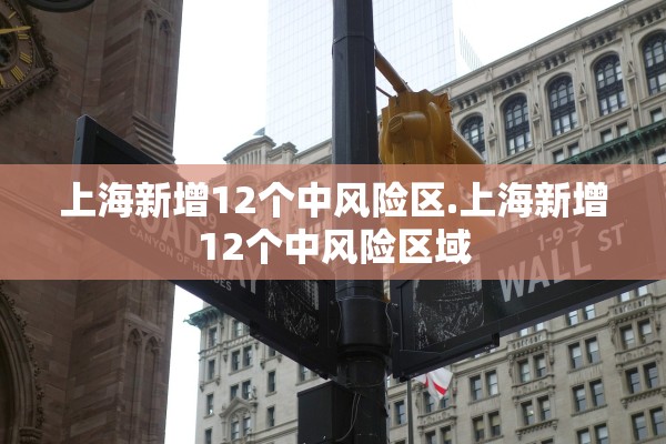 上海新增12个中风险区.上海新增12个中风险区域