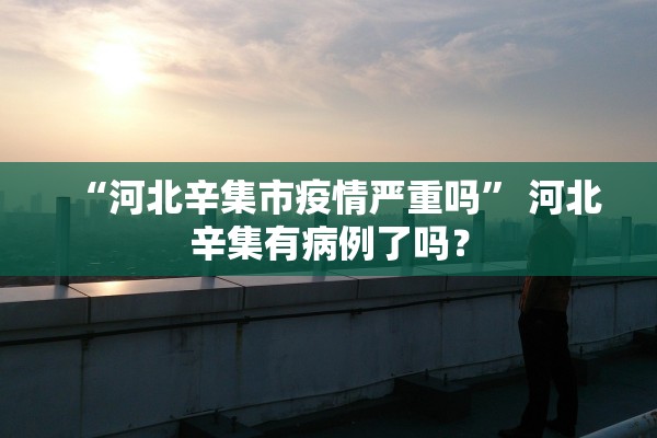 “河北辛集市疫情严重吗” 河北辛集有病例了吗？