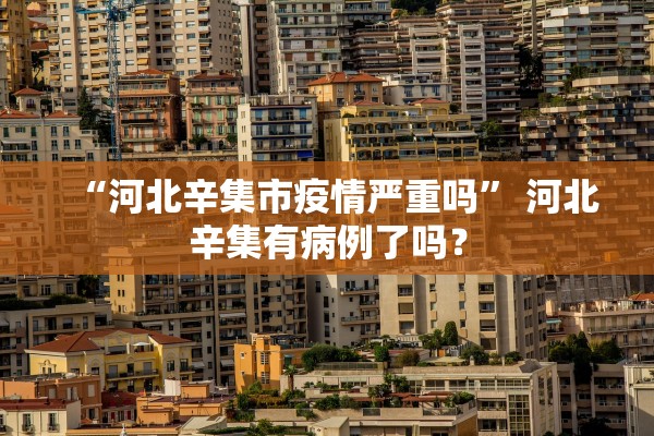 “河北辛集市疫情严重吗” 河北辛集有病例了吗？
