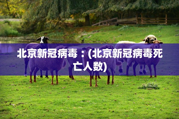 北京新冠病毒︰(北京新冠病毒死亡人数)