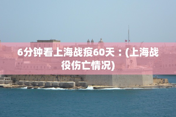 6分钟看上海战疫60天︰(上海战役伤亡情况)