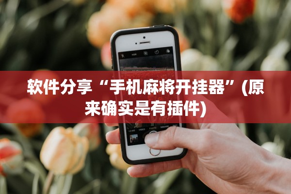 软件分享“手机麻将开挂器”(原来确实是有插件)