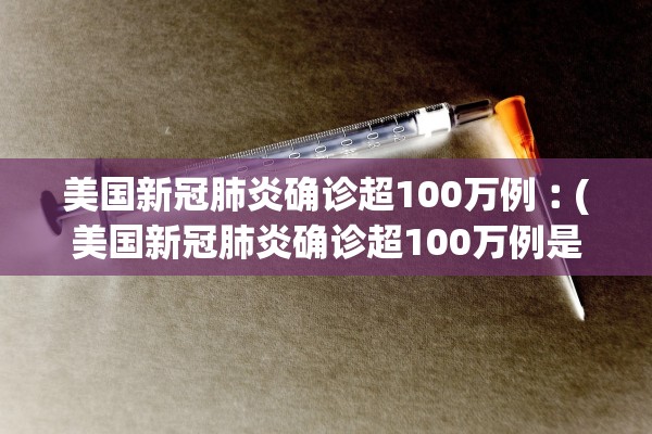 美国新冠肺炎确诊超100万例︰(美国新冠肺炎确诊超100万例是真的吗)