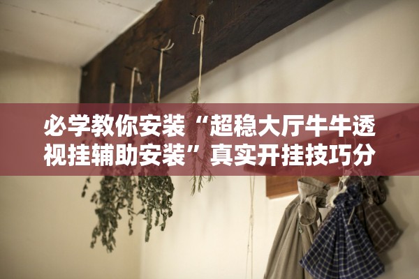 必学教你安装“超稳大厅牛牛透视挂辅助安装”真实开挂技巧分享