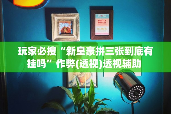 玩家必搜“新皇豪拼三张到底有挂吗”作弊(透视)透视辅助 