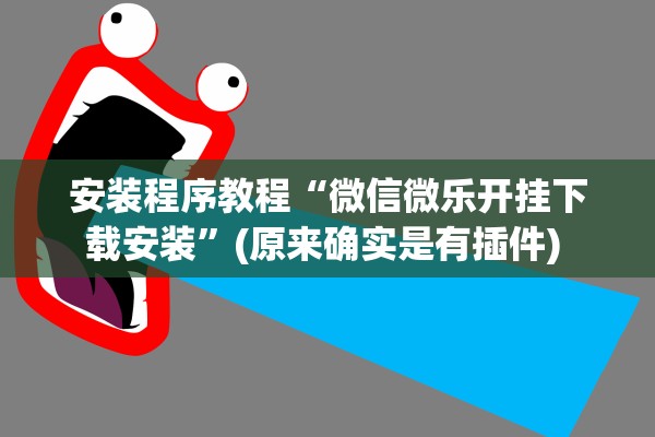 安装程序教程“微信微乐开挂下载安装”(原来确实是有插件) 