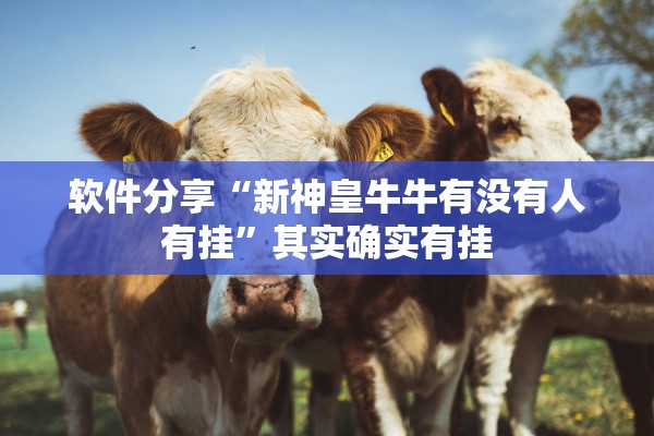 软件分享“新神皇牛牛有没有人有挂	”其实确实有挂