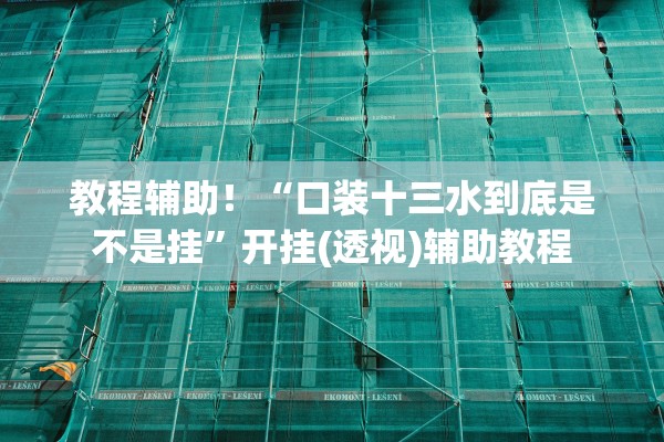 教程辅助！“口装十三水到底是不是挂”开挂(透视)辅助教程