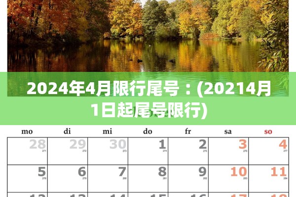 2024年4月限行尾号︰(20214月1日起尾号限行)