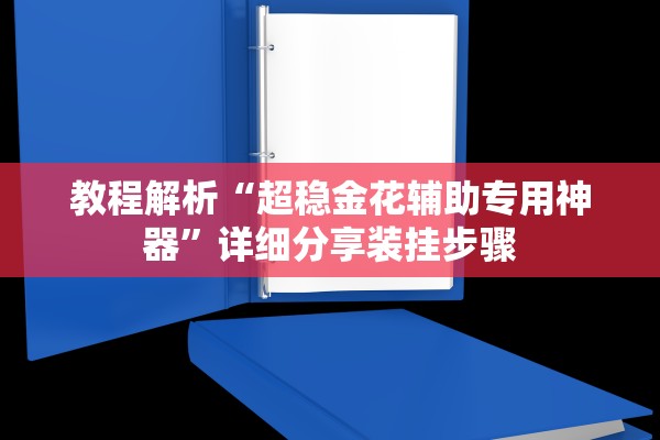 教程解析“超稳金花辅助专用神器”详细分享装挂步骤