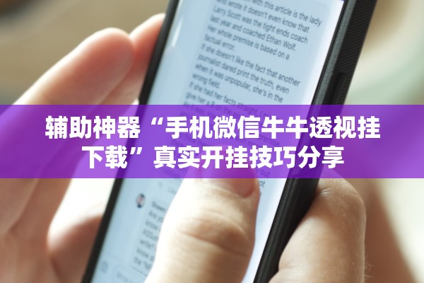 辅助神器“手机微信牛牛透视挂下载”真实开挂技巧分享